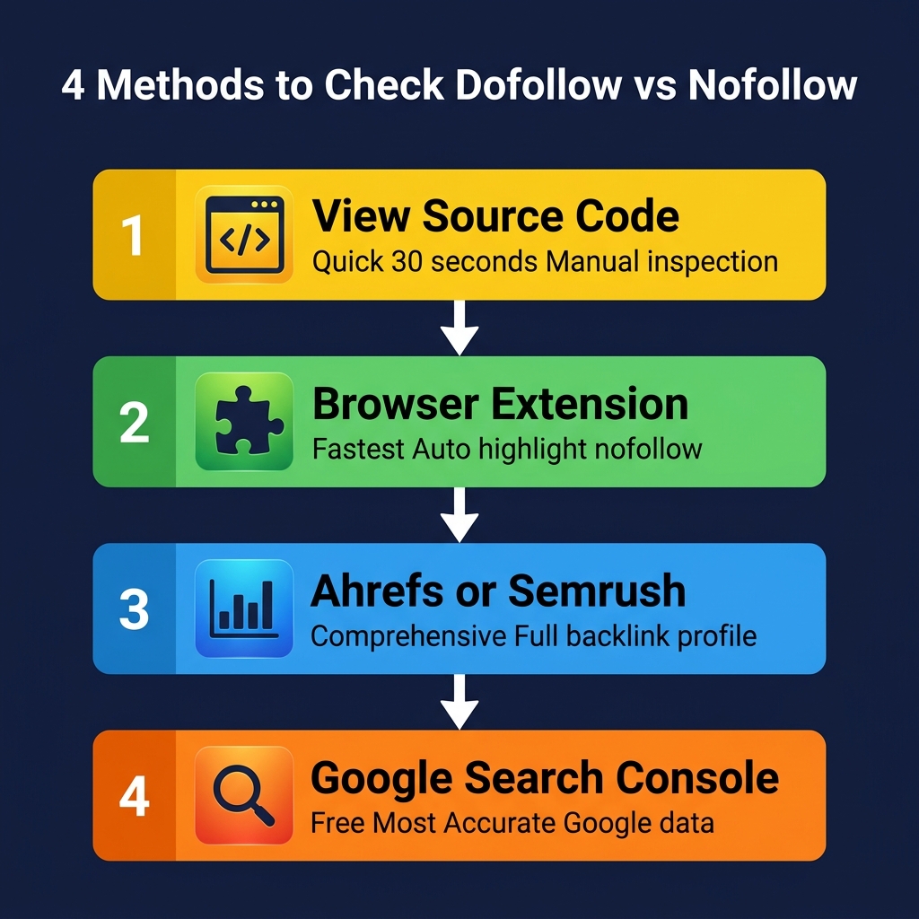 4 phương pháp kiểm tra Dofollow vs Nofollow từ đơn giản đến nâng cao