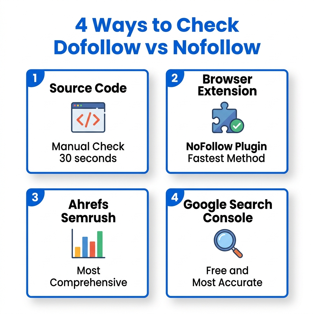 4 phương pháp kiểm tra Dofollow vs Nofollow từ đơn giản đến nâng cao